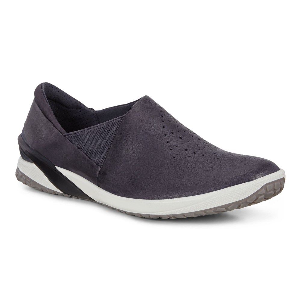 ECCO Womens Slip-On Navy - Biom Life Lea - KRL-829460